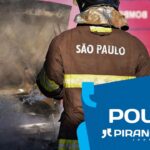 Piracicaba (SP): veículo pega fogo e fica totalmente destruído