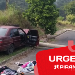 Com drogas no carro, jovem tenta fugir da PM em Piracicaba (SP) e termina derrubando poste