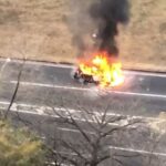 VÍDEO | Fogo em carro faz avenida ser interditada em Piracicaba (SP)