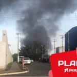 Piracicaba (SP): empresa de produtos químicos pega fogo no Uninorte