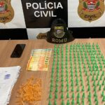 Homem de 27 anos é preso em flagrante por tráfico de drogas em Piracicaba (SP)