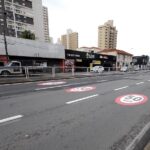 Faixa da Avenida Armando de Salles Oliveira é interditada após afundamento no asfalto