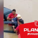 Além do rio Piracicaba, ribeirão da zona leste também extravasa e alaga bairros