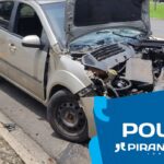 Casal fica ferido após grave acidente de trânsito envolvendo carro e caminhão em Piracicaba (SP)