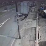 Imagens de câmeras de segurança registram momento do acidente na Av. 31 de Março, em Piracicaba (SP)