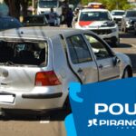Em Piracicaba, homem com drogas no carro foge da polícia, bate em veículos e acaba preso