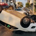 Veículos ficam destruídos após acidente no Centro de Piracicaba