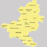 Mapa da Região Metropolitana de Piracicaba; metrópole e todas as 24 cidades-satélites no sudoeste paulista