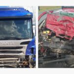 Ultrapassagem irregular termina com três mortos após carro bater em caminhão