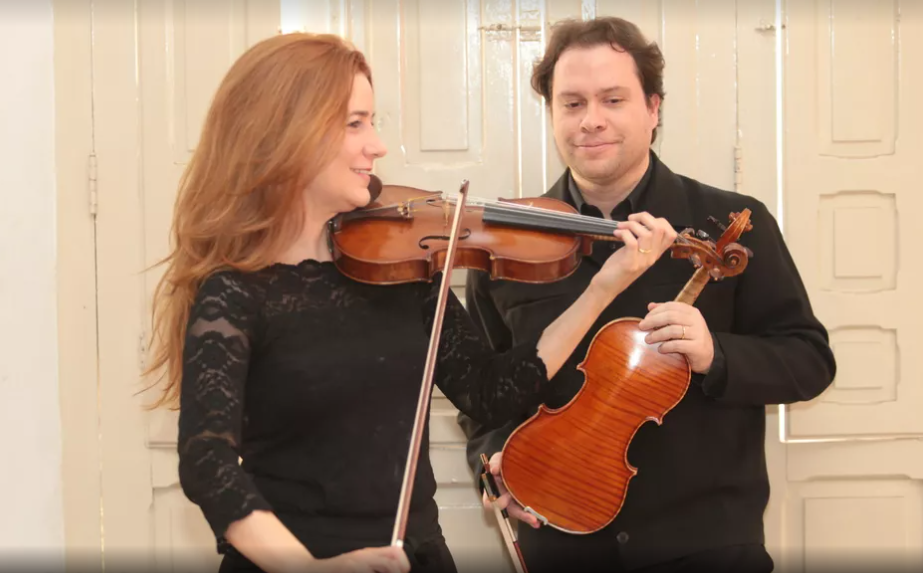 Cristiane e Pablo de León farão masterclass de violino (Foto: Divulgação)