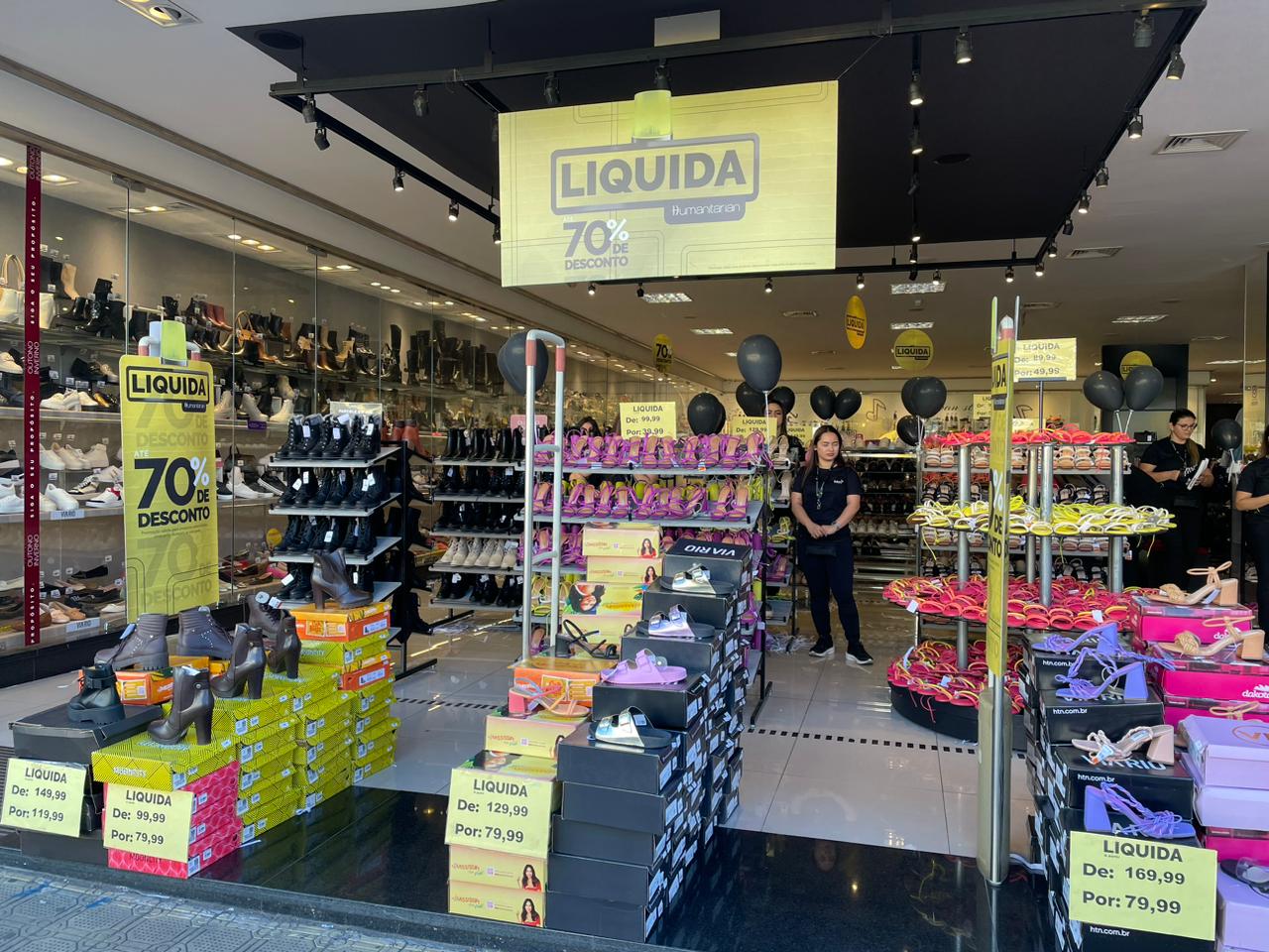 Liquidação da Humanitarian em Piracicaba tem mais de 15 mil pares de calçados com preço promocional. Foto: 
Divulgação