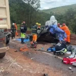 Acidente envolvendo 13 veículos termina com seis mortos com idades entre 14 e 58 anos