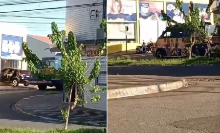PM fala em quatro reféns e um baleado em assalto contra carro forte na Região Metropolitana de Piracicaba
