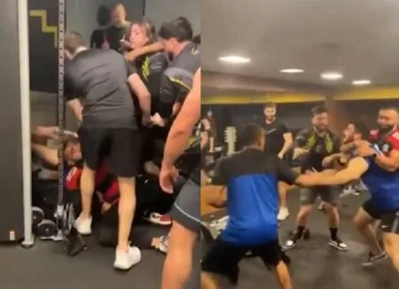 Alunos de academia brigam entre si após um debochar do outro durante prática de exercício