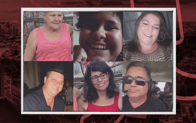 As vítimas: Nivalda Toledo Fruck; Gabrielle Reis Carvalho; Karina Helena Gomes da Silva; José Francisco Veronese Nemitz; Lucilene Cristina Fruck Aprígio e Danilo Ricardo Pianuci