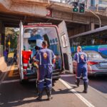 Acidente entre carro e moto deixa motociclista gravemente ferido em Piracicaba