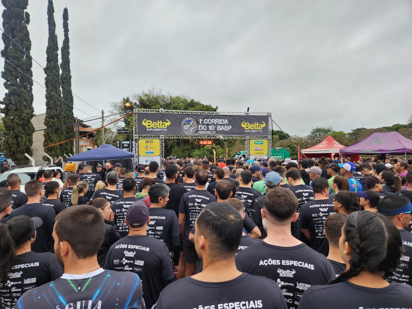 1ª Corrida de Rua do 10° Baep reúne cerca de 1.500 pessoas em Piracicaba
