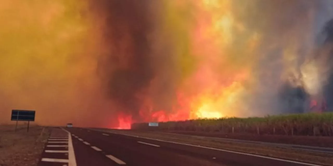 Boato de queda de helicóptero em Piracicaba causa mobilização; fumaça era de foco de incêndio em mata