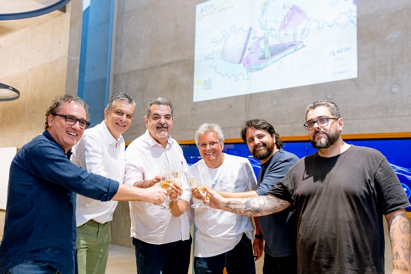 Juliano Dorizoto, Mauricio Benato, Carlos Beltrame, Palmiro Romani, Junior Kadeshi e Kevin Freitas