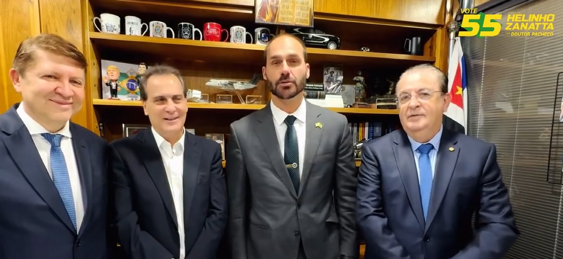 Família Bolsonaro declara apoio a Helinho Zanatta no segundo turno em Piracicaba