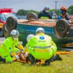 Simulado de acidente de trânsito é realizado pela concessionária Eixo-SP em rodovia de Piracicaba