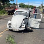 Acidente entre Fusca e caminhão deixa idoso em estado grave em Piracicaba