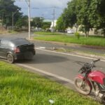 Motociclista e garupa ficam feridos em acidente na Rodovia SP-304