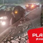 Motorista colide com poste ao desviar de capivara na Jaime Pereira, em Piracicaba