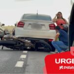 Motociclista fica ferido em colisão na Rodovia Geraldo de Barros, em Piracicaba