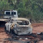 Veículo é encontrado completamente queimado em estrada de terra em Piracicaba