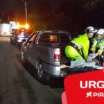 Homem é socorrido sem sinais vitais aparentes após ser atropelado e arremessado para dentro da caçamba de veículo em Piracicaba