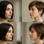 4 cortes curtos estilosos para mulheres com cabelo liso que querem praticidade com atitude