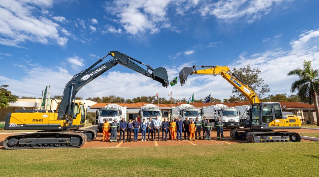 Prefeitura recebe sete novos equipamentos para serviços de limpeza pública