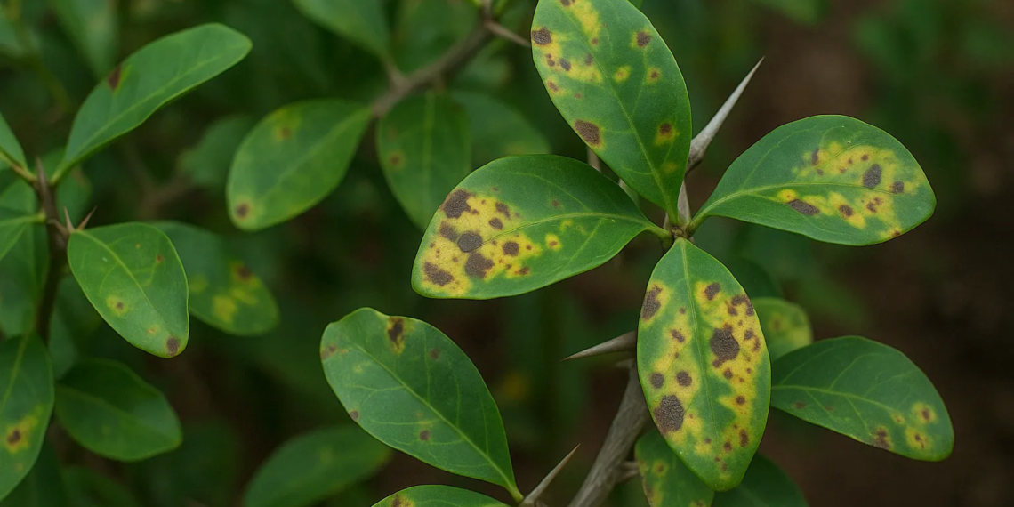 Ora-pro-nóbis com folhas manchadas Descubra o que está acontecendo