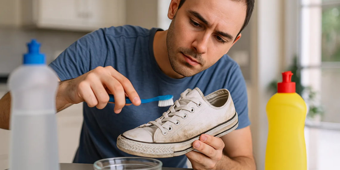 A fórmula caseira para limpar tênis branco melhor que qualquer produto comprado