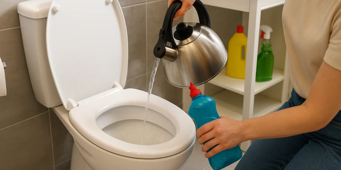 Como desentupir o vaso sanitário com 4 truques simples e ingredientes que você tem em casa