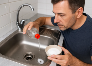 Mistura caseira para desentupir ralo de pia rapidinho