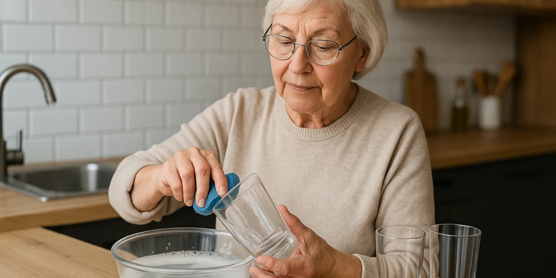 Misture esses dois ingredientes e remova manchas de copos de vidro com facilidade
