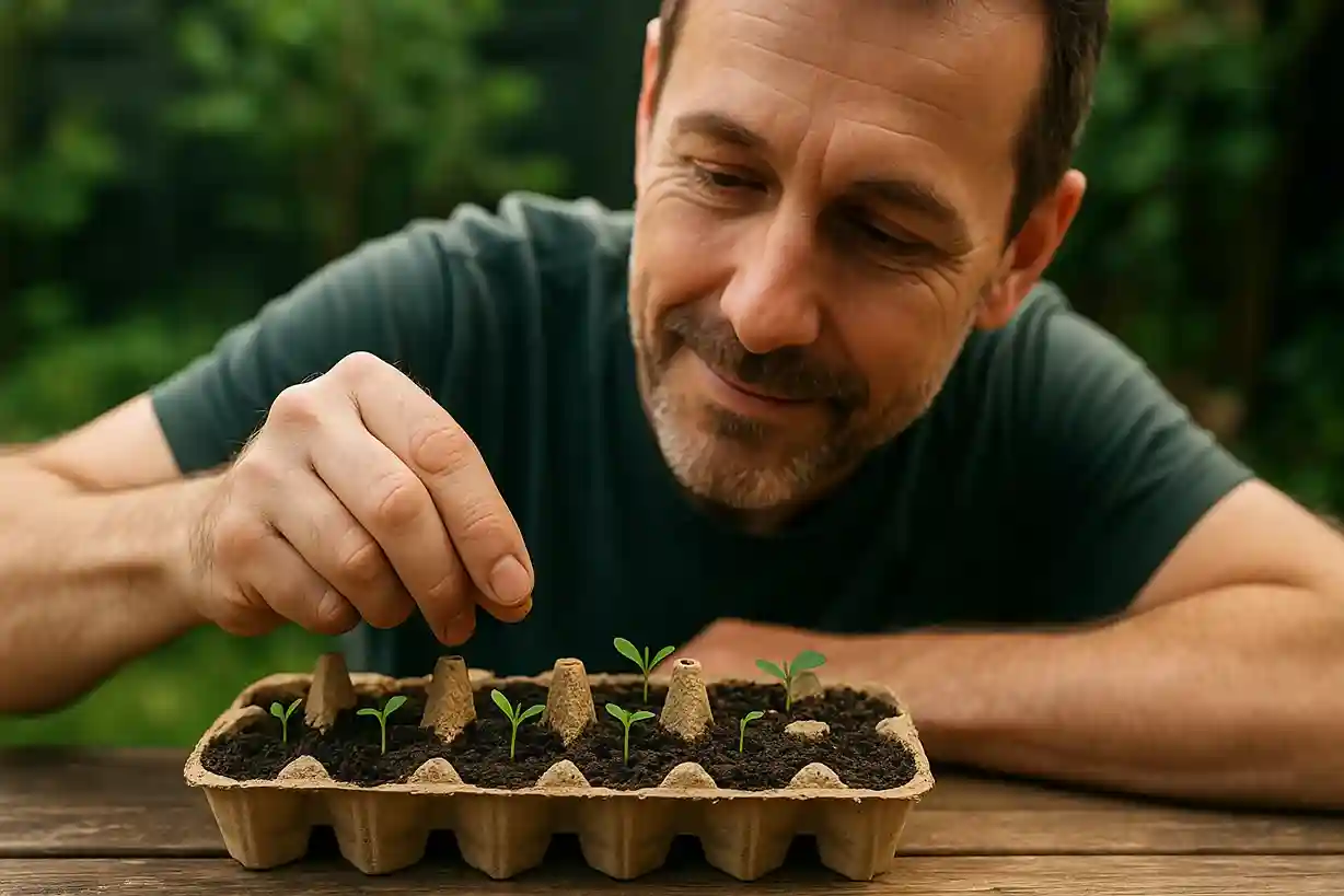 O que acontece quando você usa bandeja de ovos para plantar suas mudas