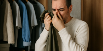 Roupas com cheiro de guardado