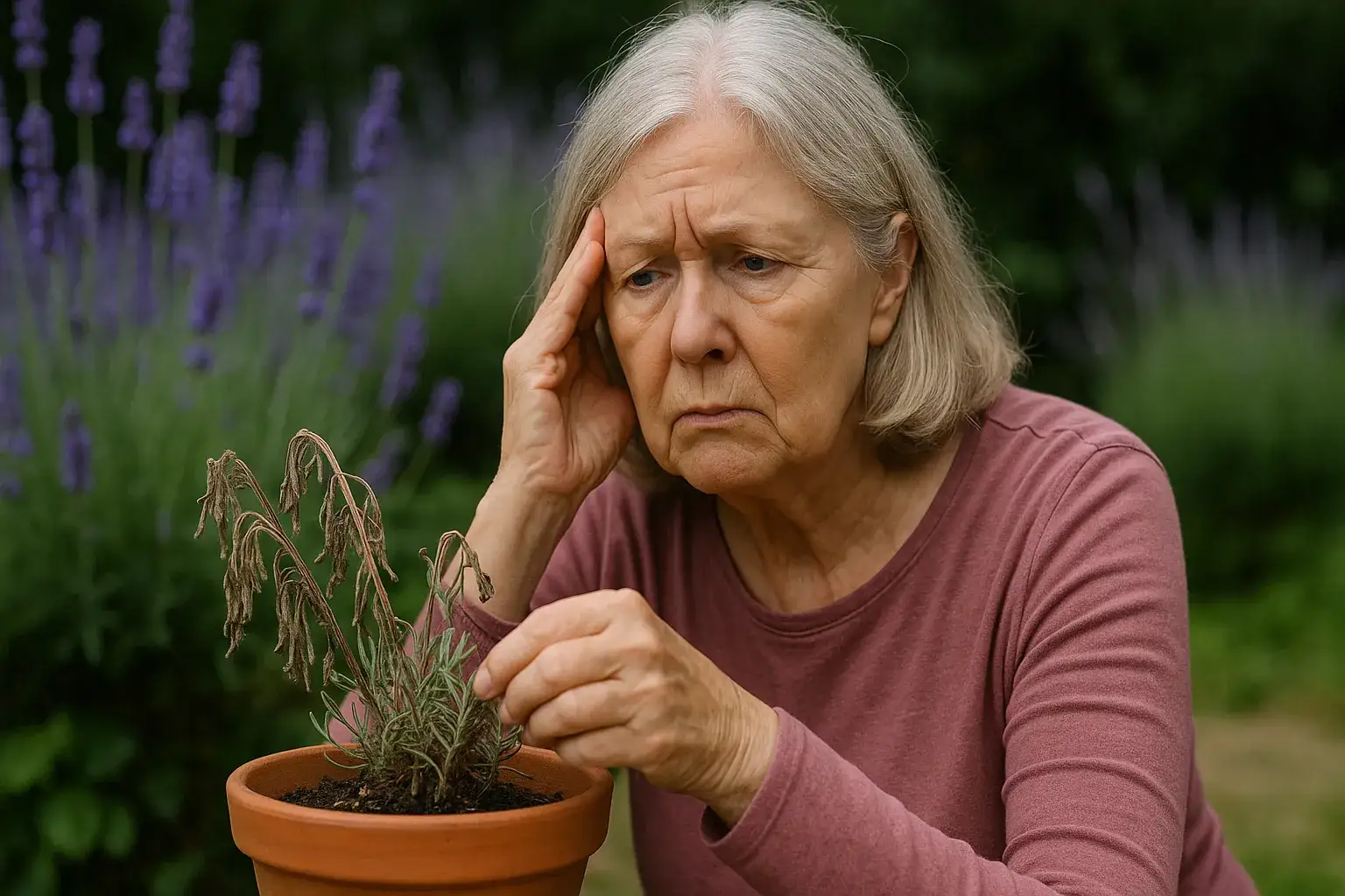 Sua lavanda começa a definhar sem que você perceba, e a culpa é da umidade