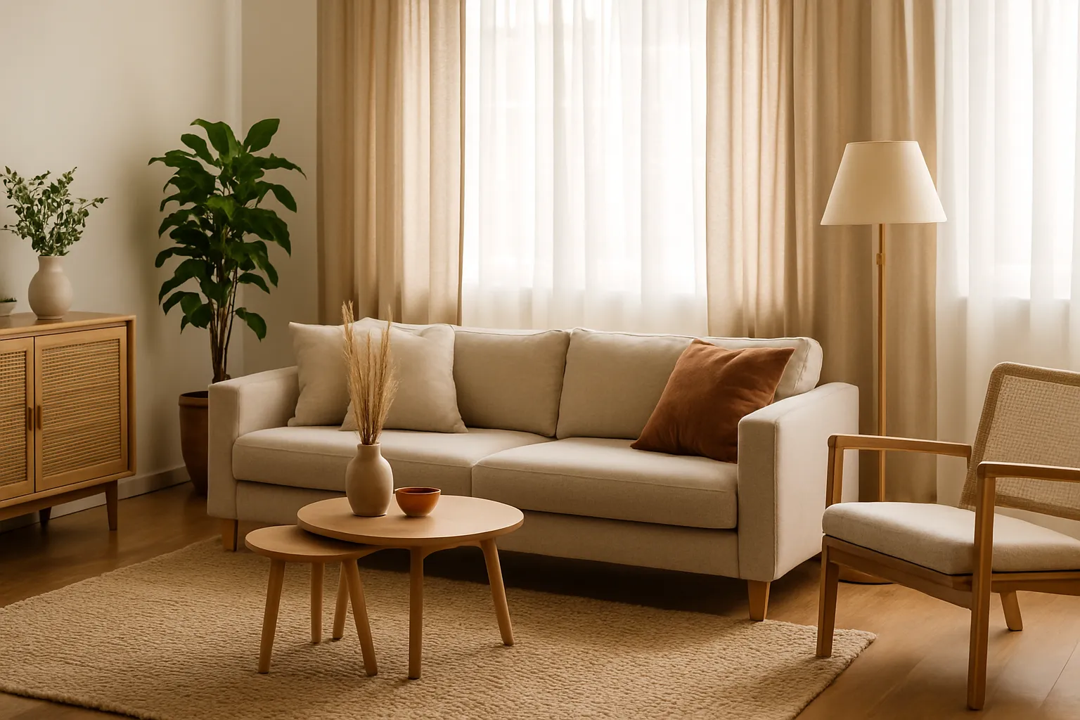 Tapetes e cortinas: veja como esses itens influenciam o fluxo de energia da casa