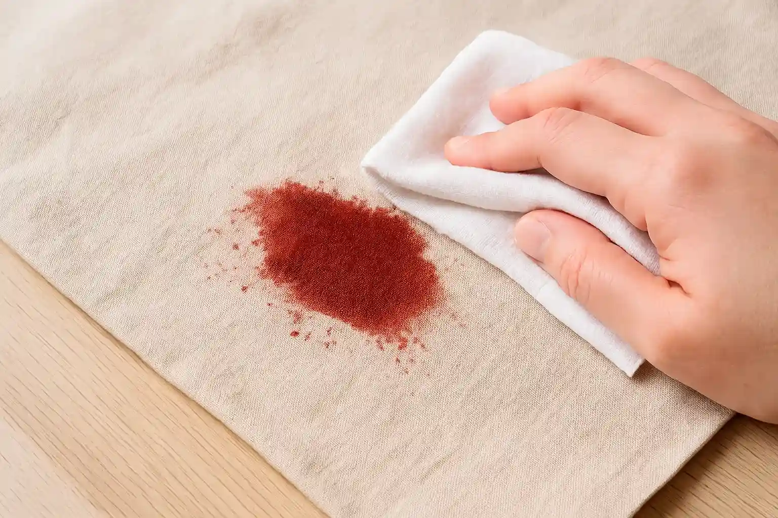 Tecido manchado de sangue? Veja o truque que remove sem dificuldade