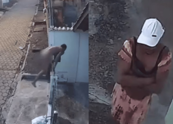 Homem é preso após invadir residências pelado e furtar vestido do varal