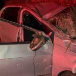 Passageiro é socorrido em estado grave em acidente na estrada do Pau Queimado em Piracicaba