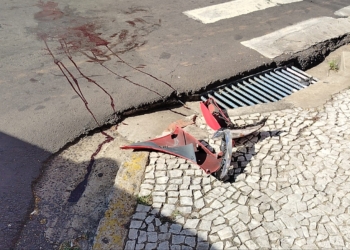 Motociclista fica gravemente ferido após acidente no Centro de Piracicaba