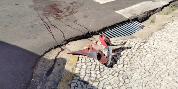 Motociclista fica gravemente ferido após acidente no Centro de Piracicaba