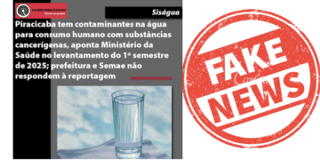 Justiça de Piracicaba ordena remoção de fake News sobre água contaminada e aplica multa de até R$ 300 mil por descumprimento