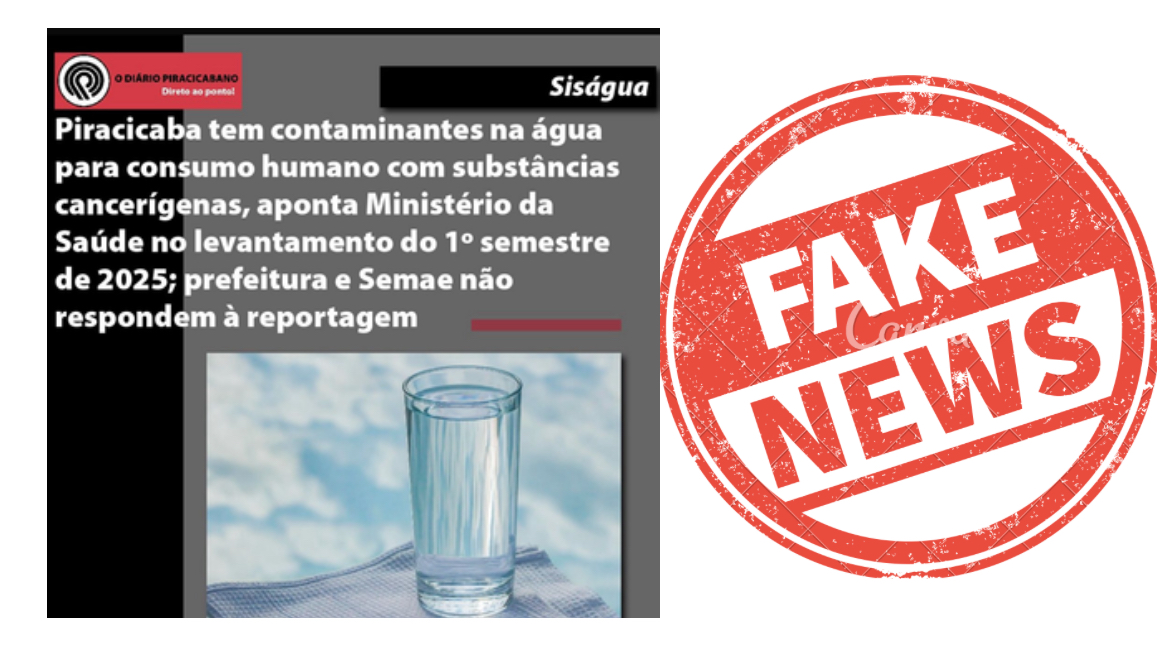 Justiça de Piracicaba ordena remoção de fake News sobre água contaminada e aplica multa de até R$ 300 mil por descumprimento