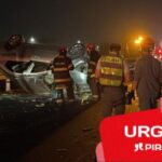 Motorista foge após capotar carro e atingir dois veículos na Geraldo de Barros, em Piracicaba